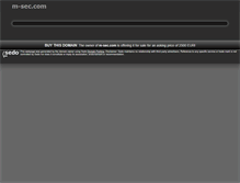 Tablet Screenshot of m-sec.com